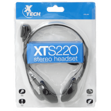 XTECH - Cintillo Audífono Stereo y Micrófono.