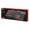 TRUST - Teclado USB ZIVA QWERTY NEGRO - ROJO