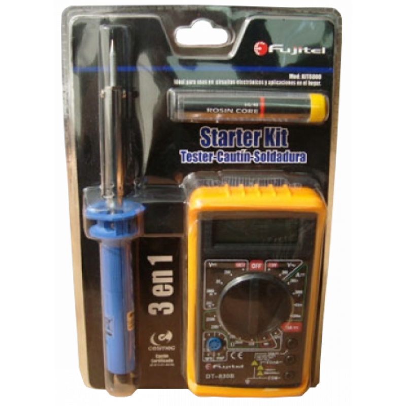 FUJITEL - Kit Cautín 25w + Tester.